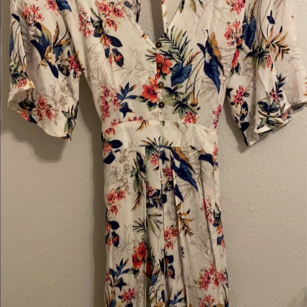 AE High Low Floral Romper